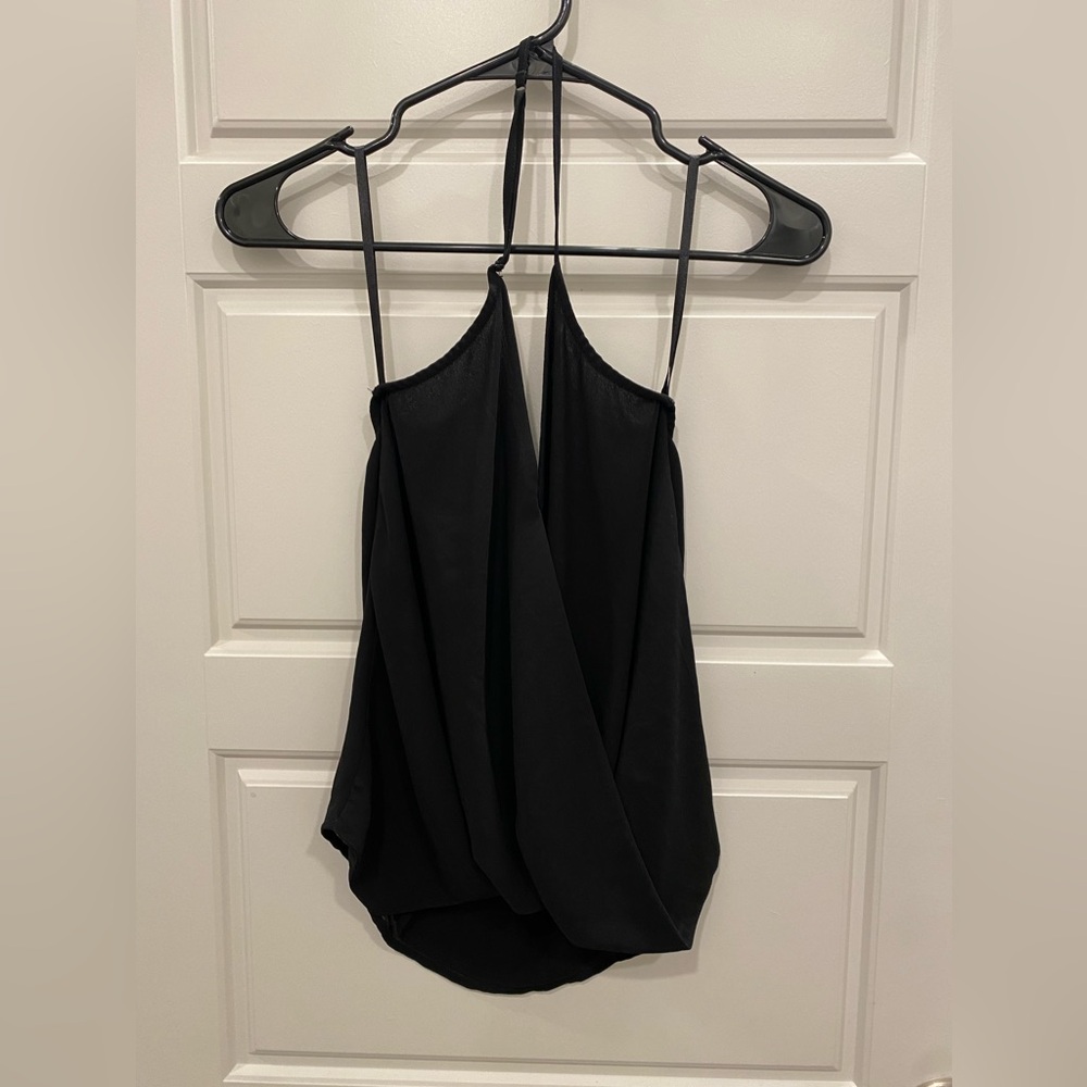NAKED ZEBRA silk top. Size Small.